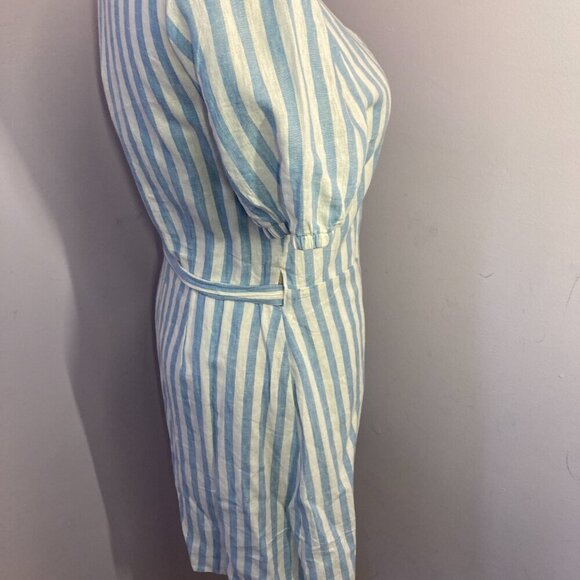 Everly Linen Blend Wrap Dress, NWT, Size M - Picture 5 of 12